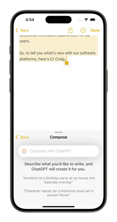 iOS 18.2 Beta 全面开通 Apple Intelligence 所有功能！ ChatGPT、图片生成、视觉 AI 都能用