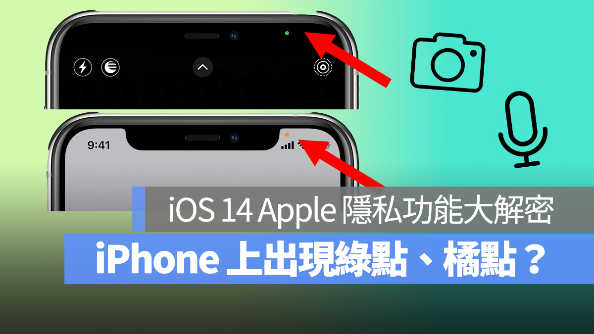 iPhone 上的绿点、橘点代表什么？ Apple 隐私功能解密！