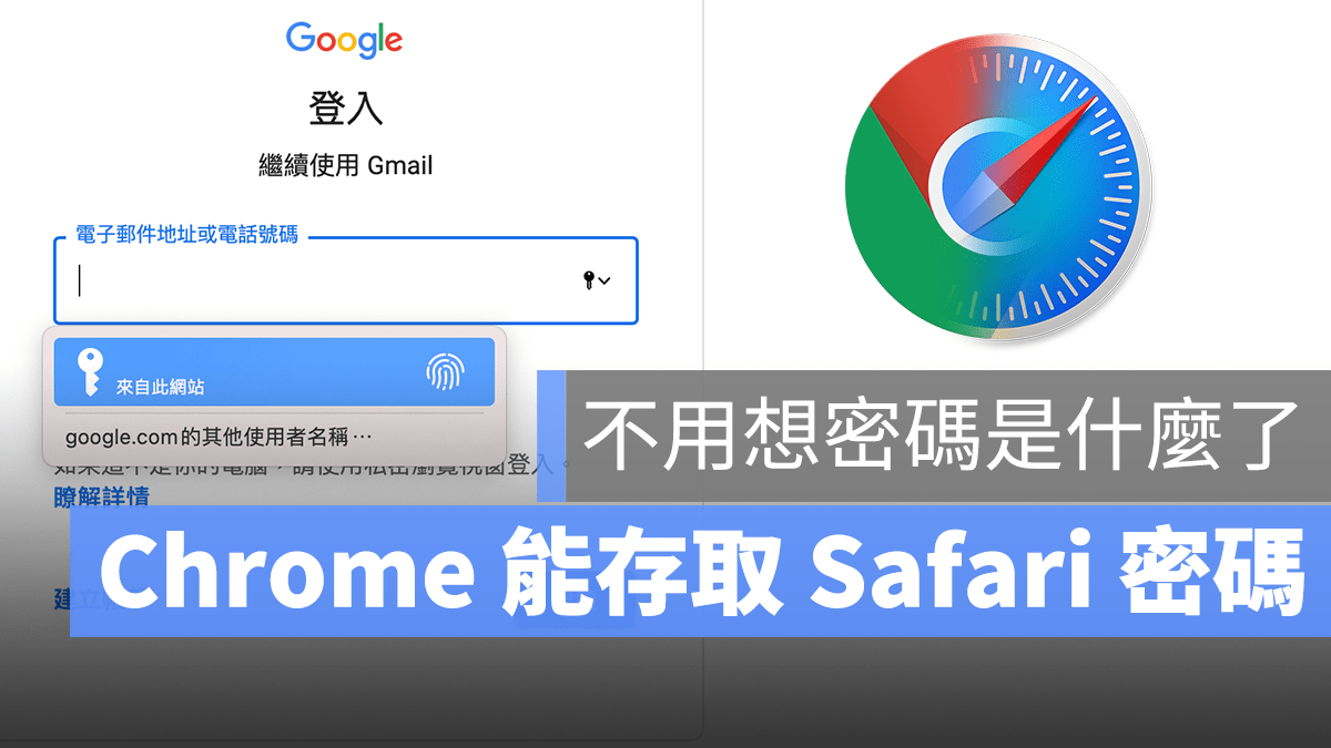 Chrome Safari 密码