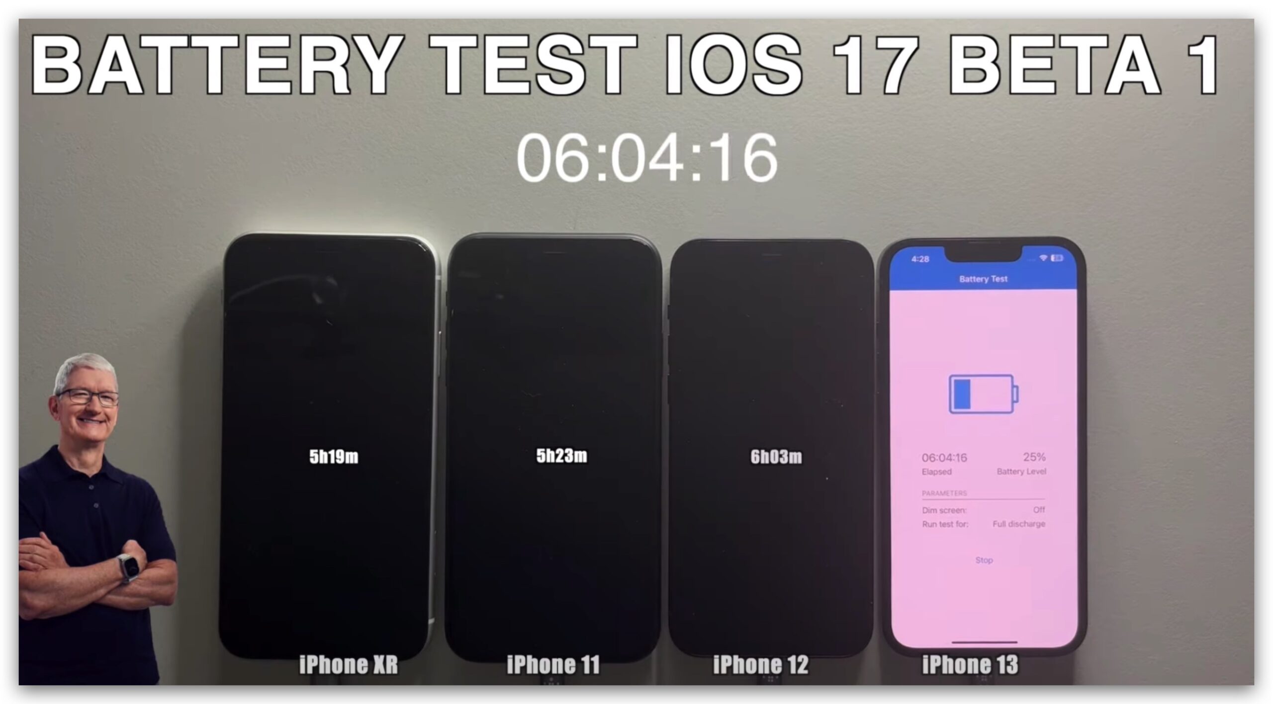 iOS 17 Beta 续航力测试 电量测试